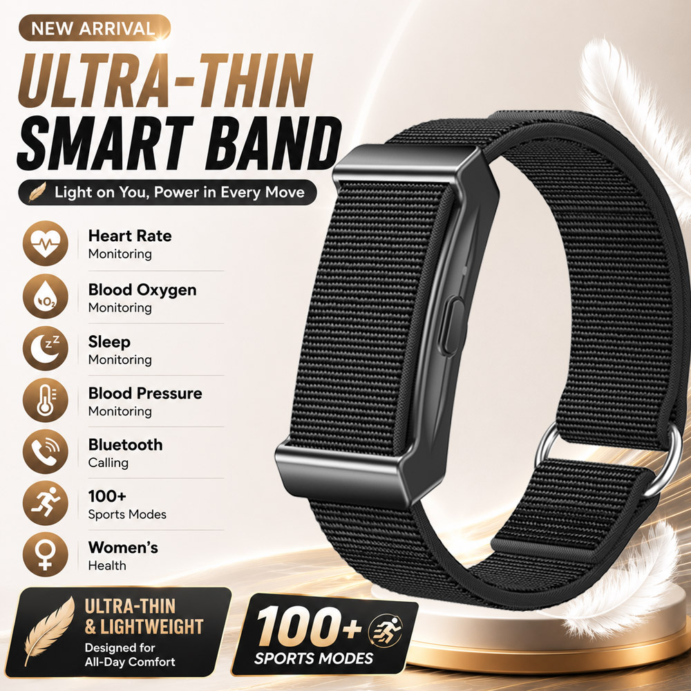 Smartwatch Slim Watches For Men - 2026 Neues Ultra-Schlankes Smart-Armband für Damen,