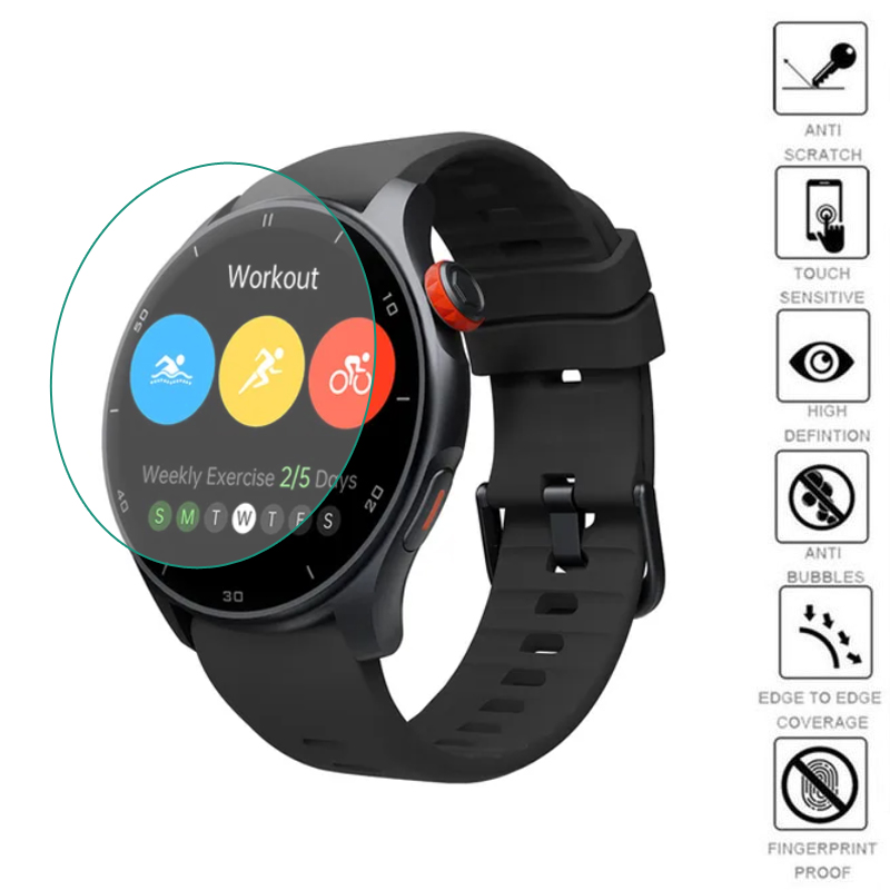 Smartwatch English - 5 stücke TPU Weiche Smartwatch Klar