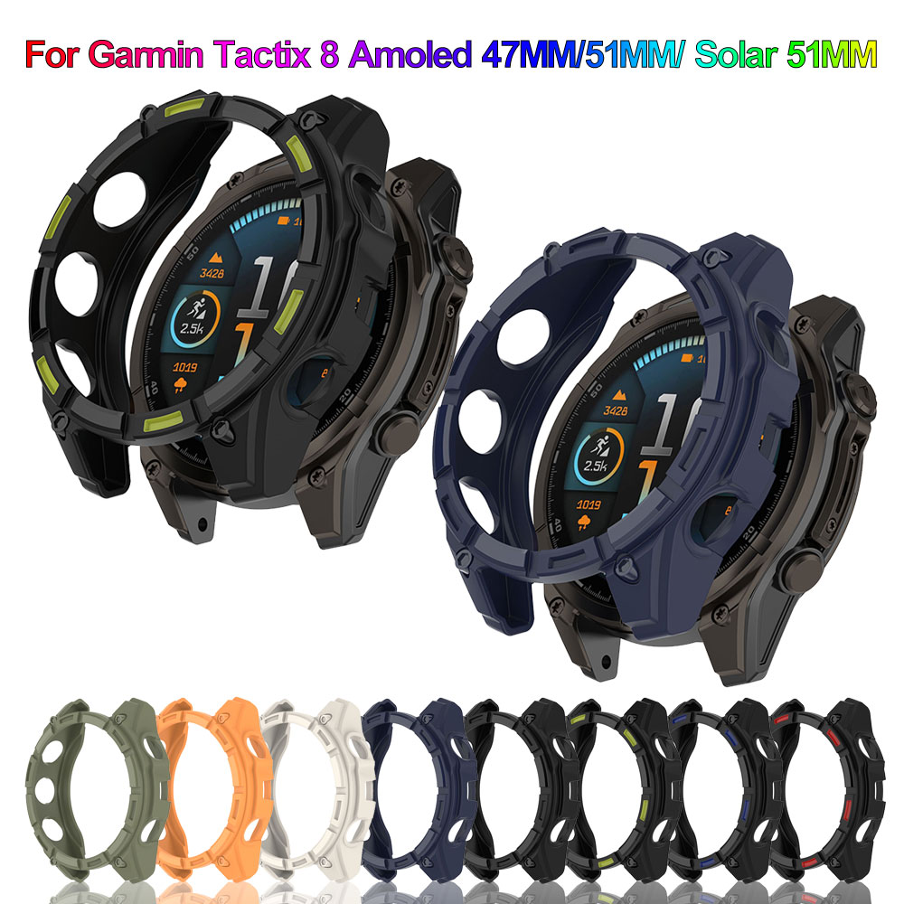 Smartwatch English - Silikon-Uhrenabdeckung für Garmin Tactix 8 Amoled