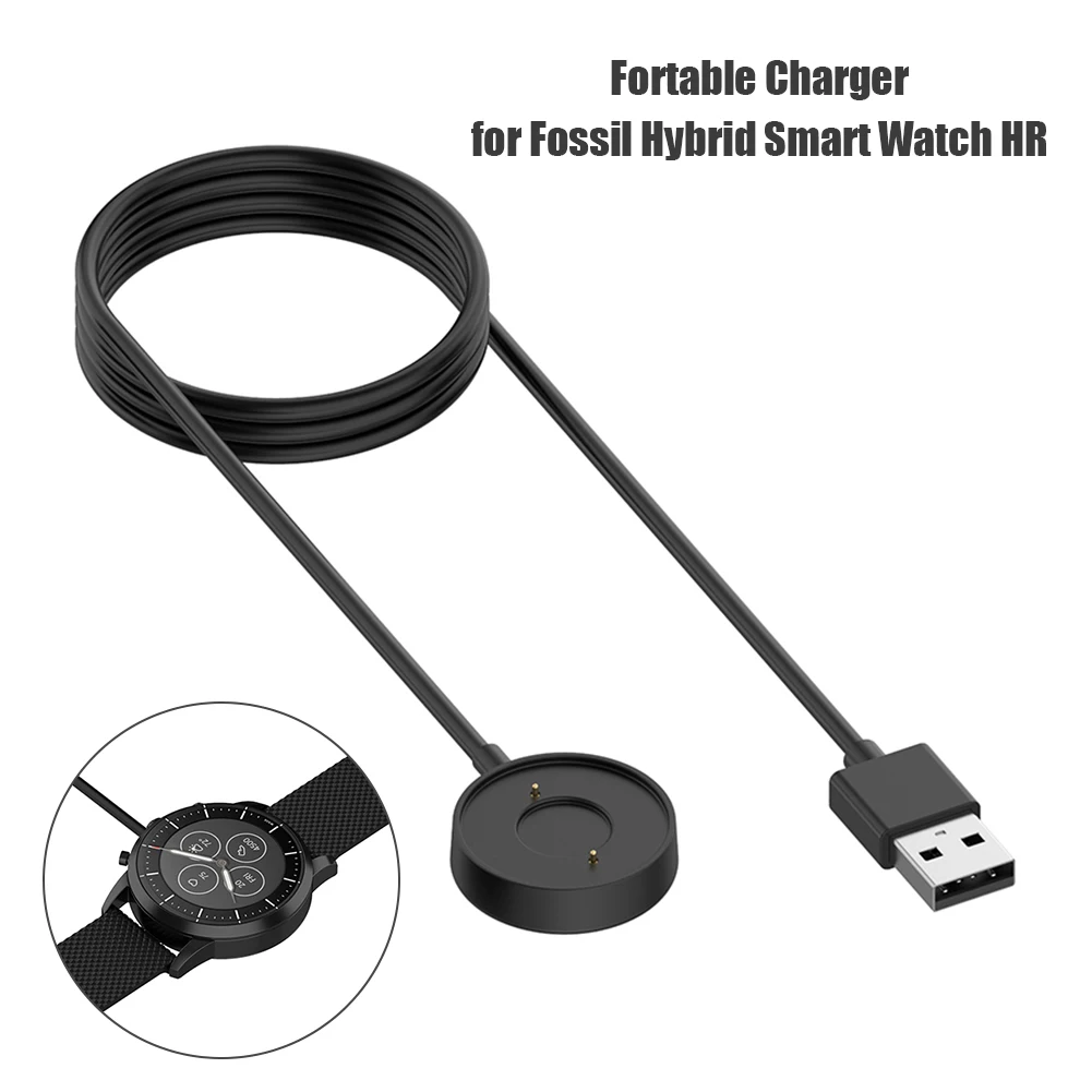 Fossil Watches Smartwatch Hybrid - 3-Fuß-Kabel, USB-Ladegerät, kleines Element, elegante Uhr,