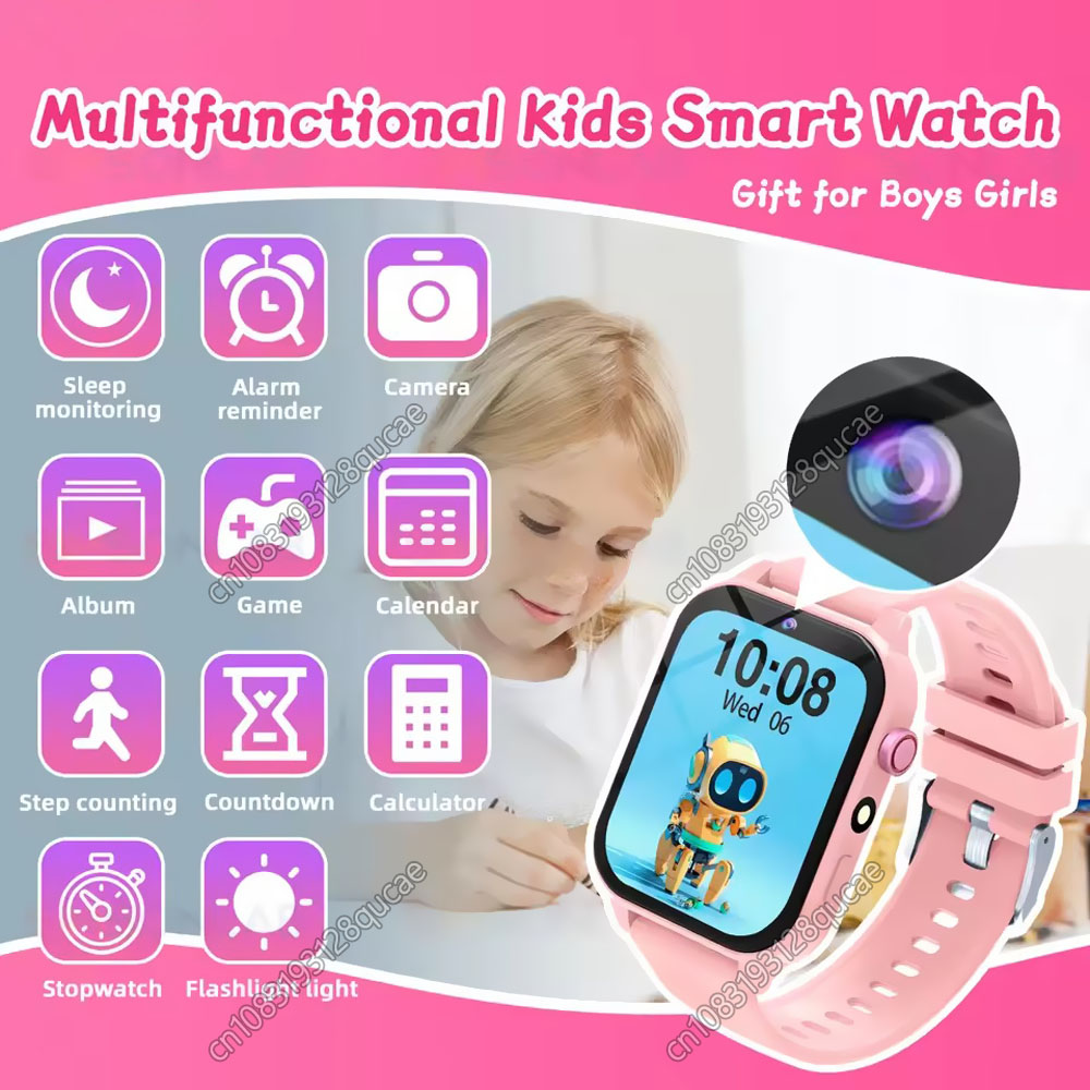 Smartwatch Watches Gift For Boys On Birthday - 2025 Neue Smartwatch für Kinder, HD-Touchscreen-Kamera,
