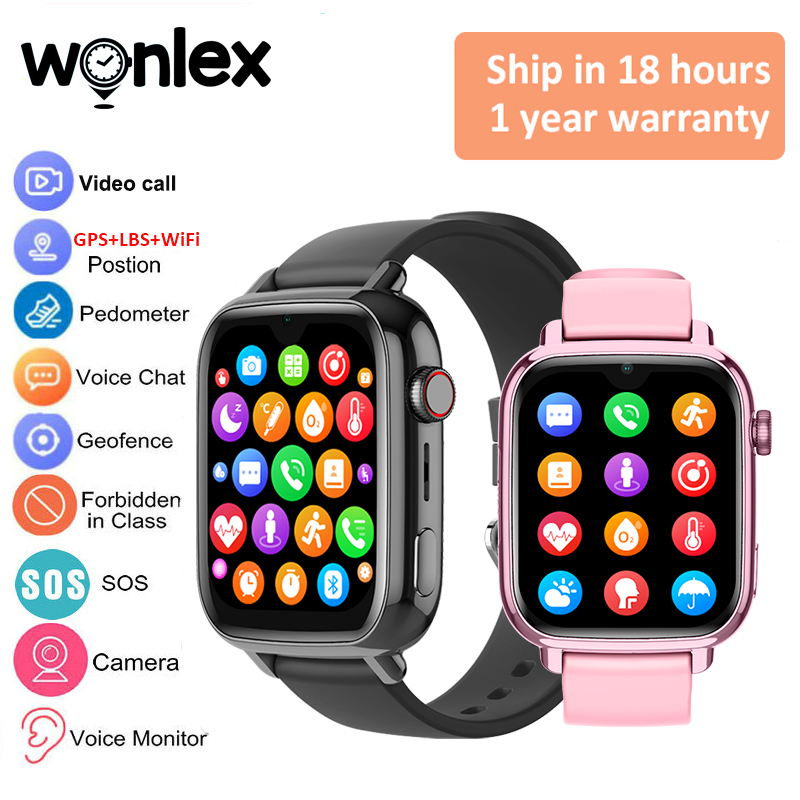 Smartwatch Watch Whatsapp - Wonlex KT34 Kinder-Smartwatch, 4G, WiFi, Videoanruf,