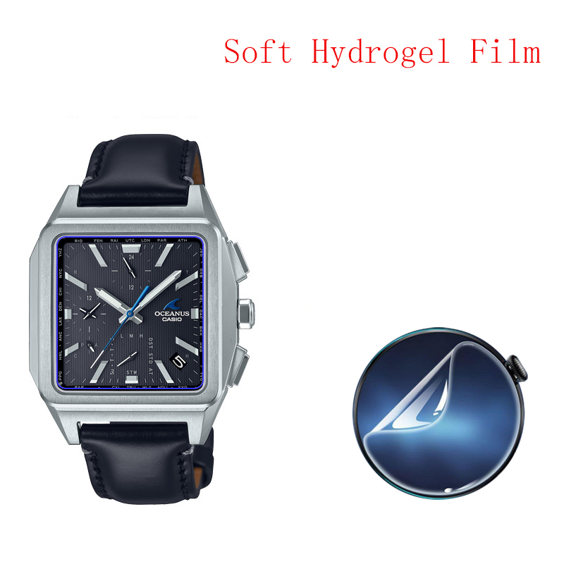 Casio Watches Smartwatch - Weiche Hydrogelfolie, klar, HD, transparent, Schutzfolie,