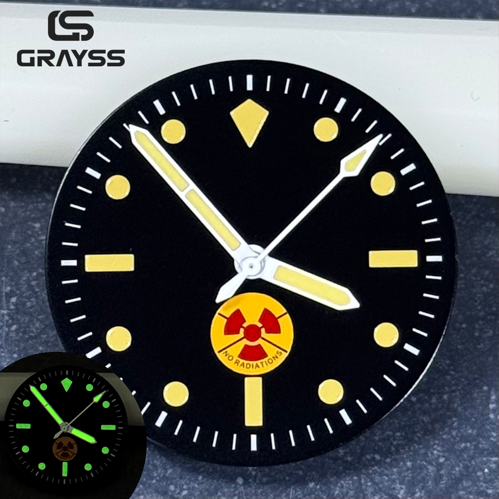 Luminous Dial Face - Strahlungsfrei, geeignet für 50 Fathoms 28,5