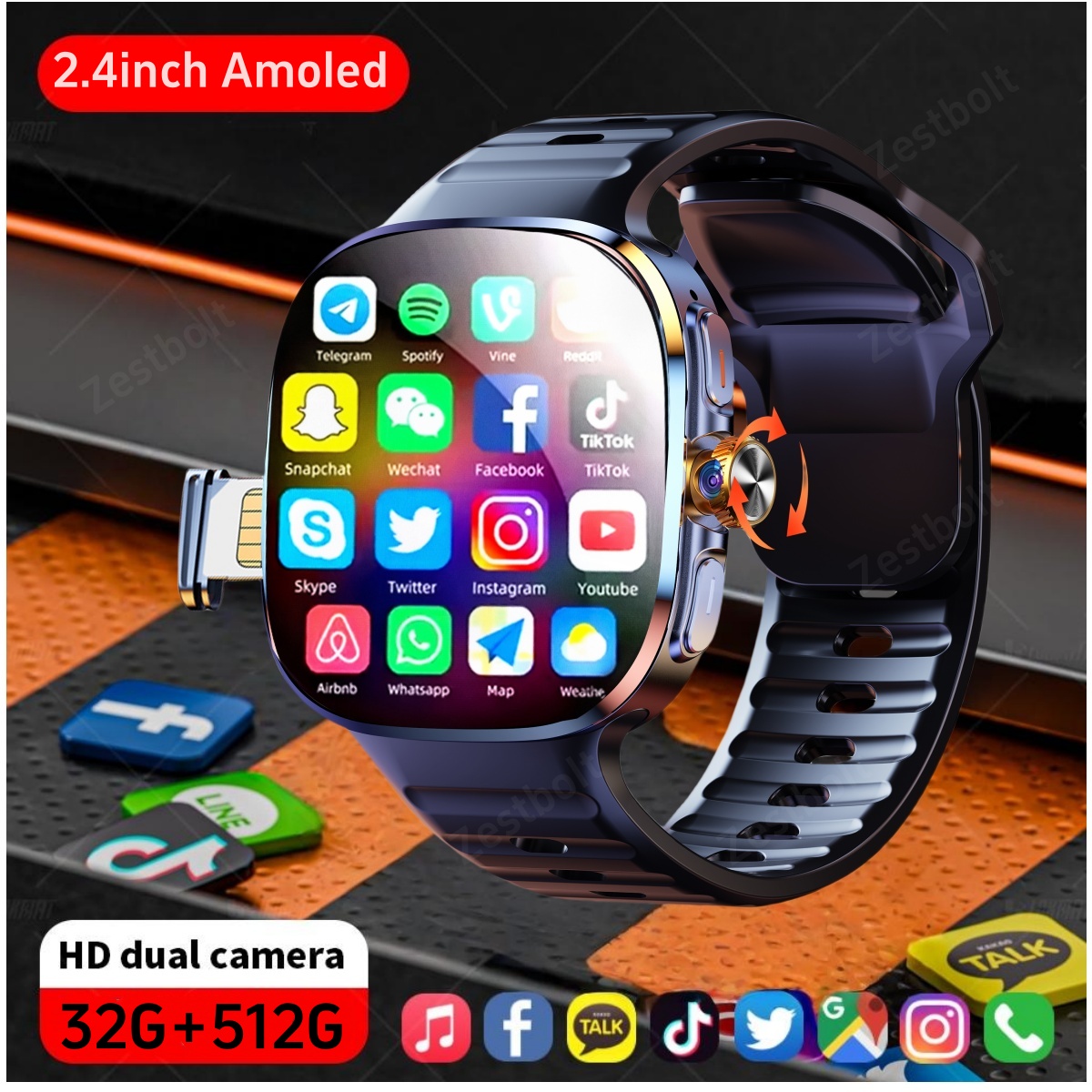 Smartwatch New Watches 2025 - M99 Smartwatch 2,4 Zoll größerer Amoled-Bildschirm