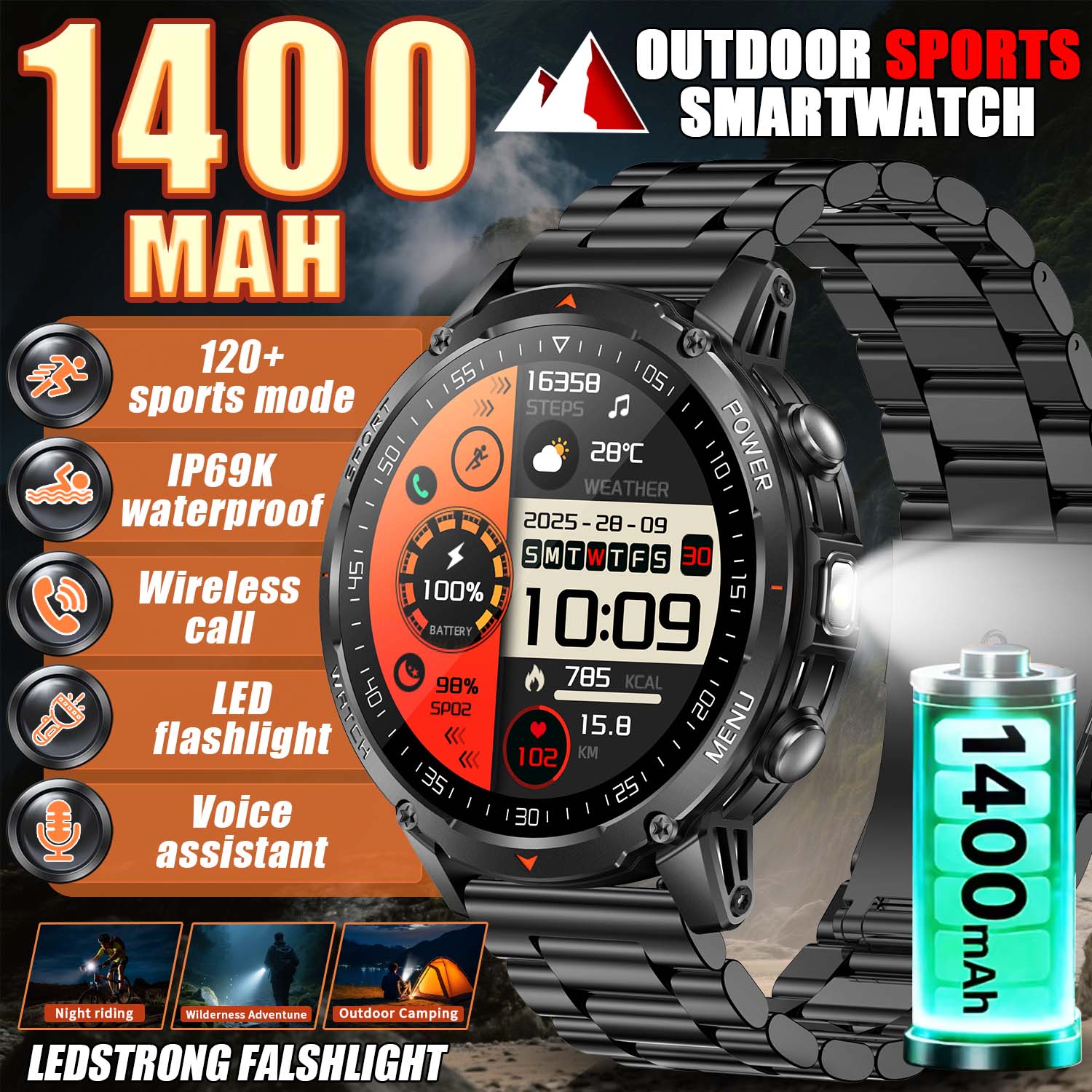 Smartwatch Trending Watches For Women - 2026 Neue Militär-Smartwatch für Herren 1400mAh