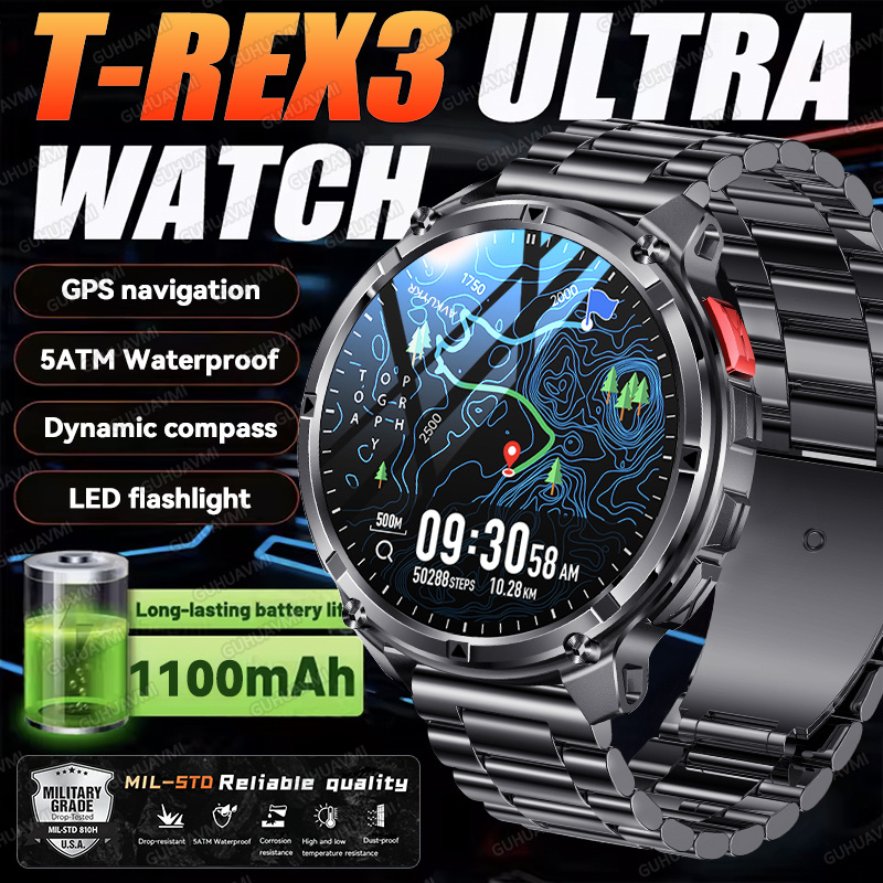 Smartwatch New Watches 2025 - 2026 neue T-Rex3 Ultra 1100 mAh