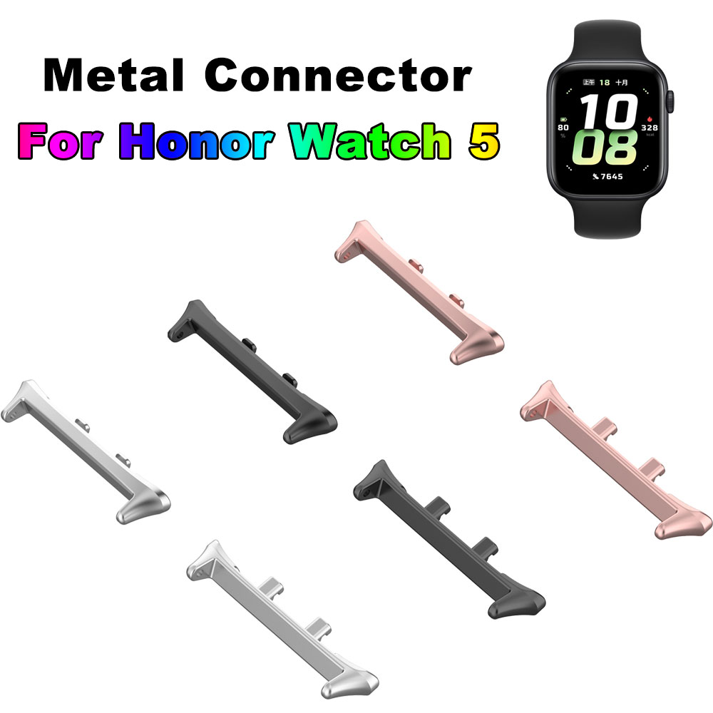 Smartwatch English - Edelstahl-Uhrenarmband-Anschlussadapter für Honor Watch 5 Watch5,