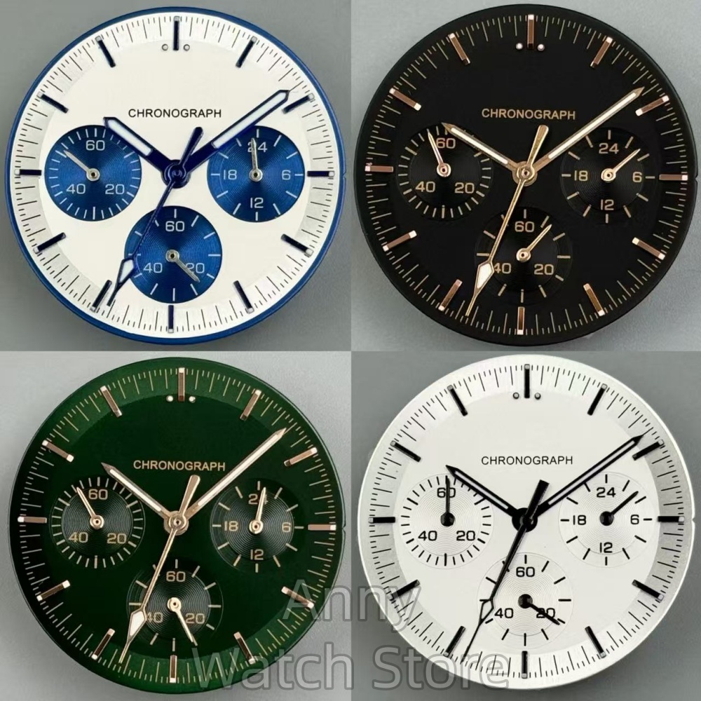 Luminous Dial Face - Steriles VK63 Moon Watch Zifferblatt 31,5mm