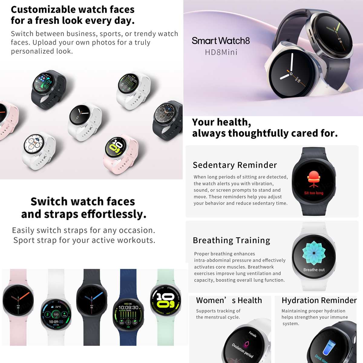 2026 Neue Smartwatches 8 Mini  – Smartwatch Watches For Women With Gps Bewertung und Preis