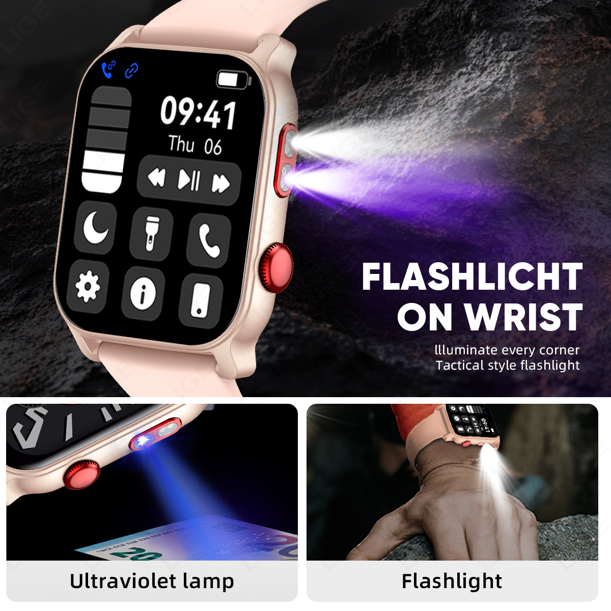 LIGE Ultraflache Smartwatch fü – Smartwatch Purple Watches For Women Bewertung und Preis