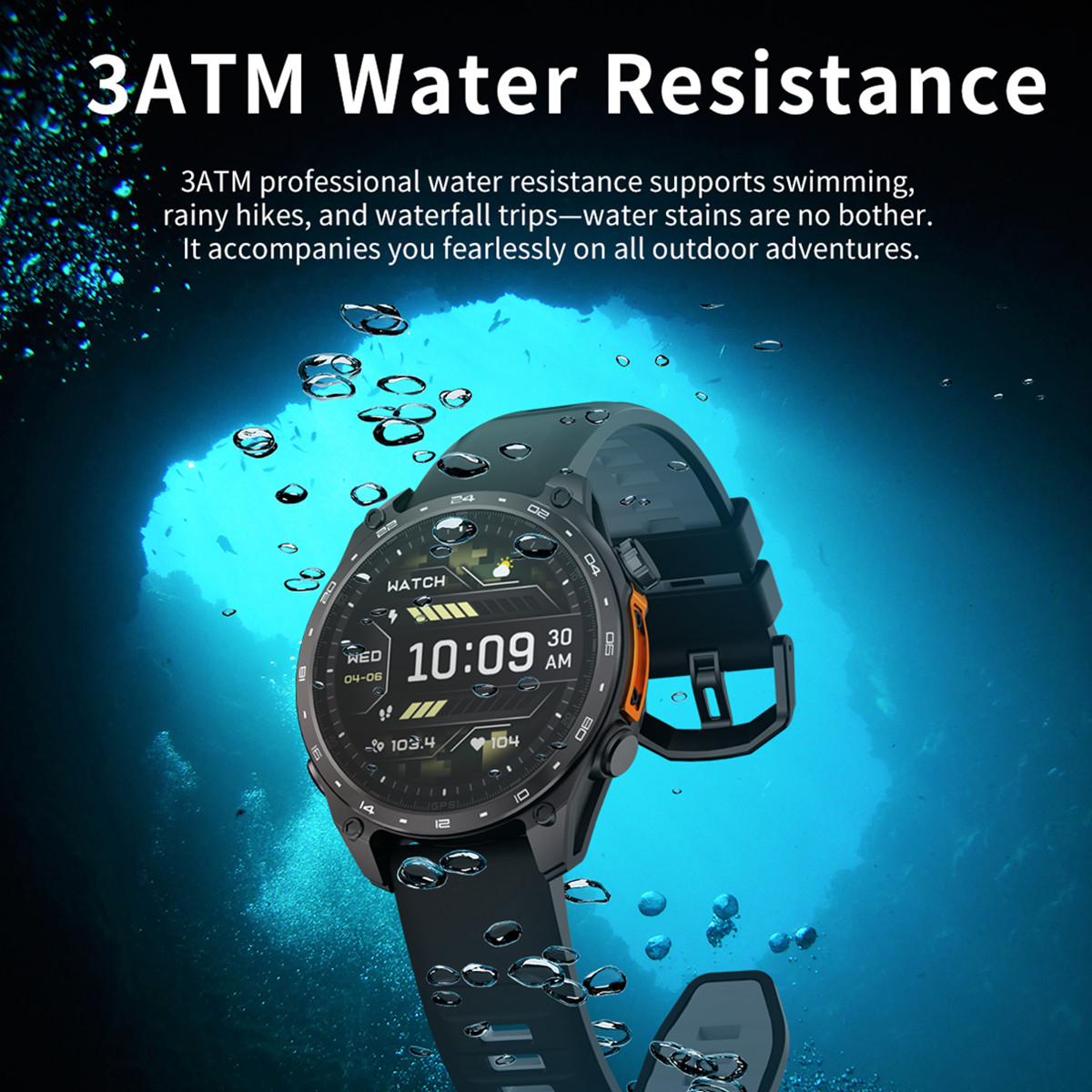 3ATM wasserdichte Sport-Smartw – Smartwatch Watch Whatsapp Bewertung und Preis