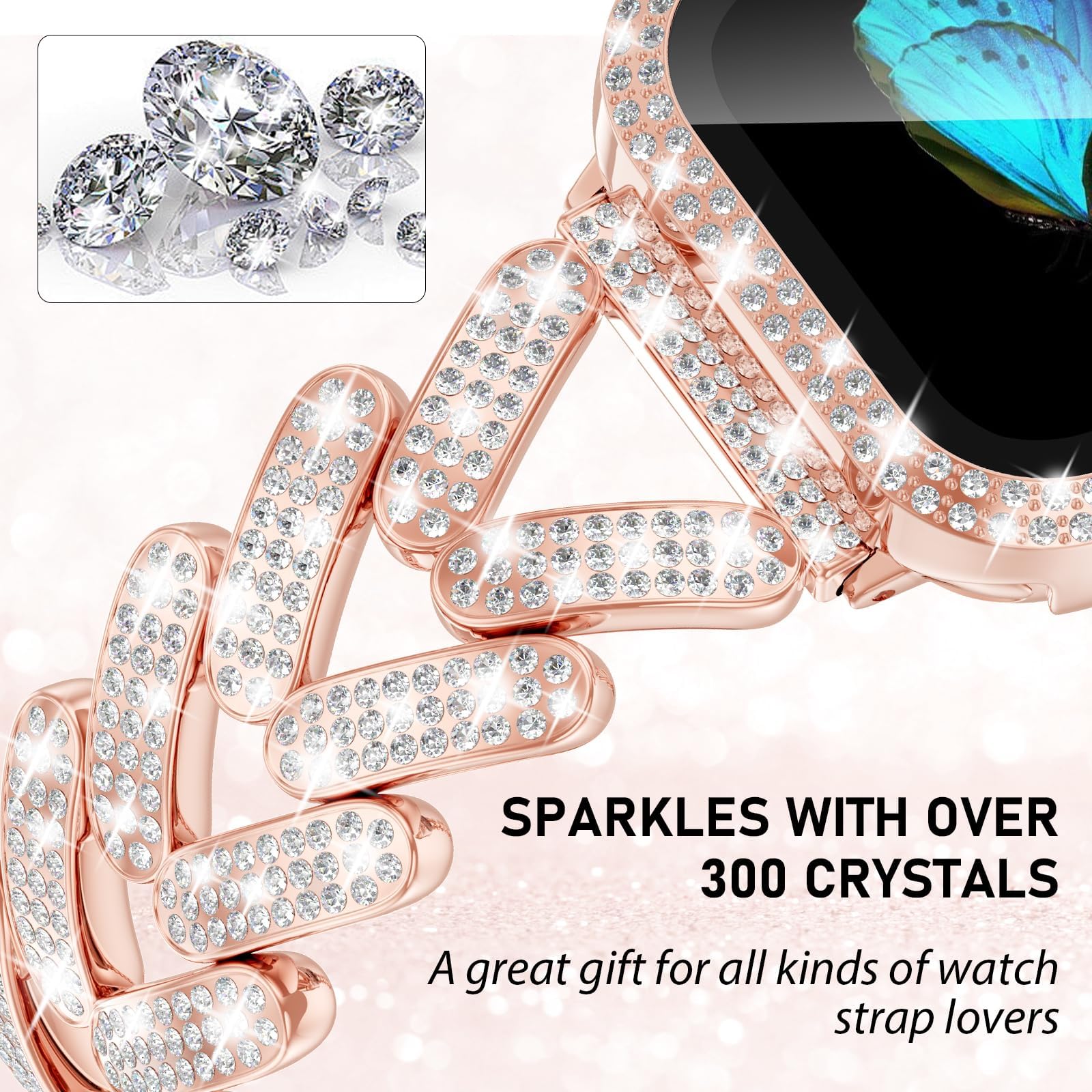 Bling-Band für Apple Watch-Arm – Smartwatch Slim Watches For Men Bewertung und Preis