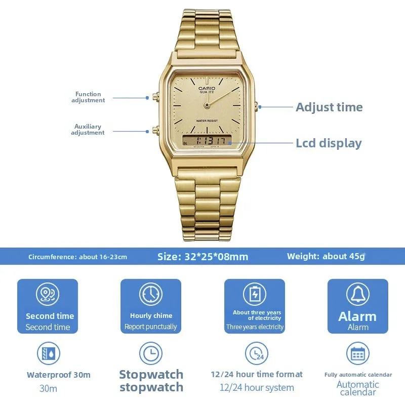 Casio AQ-230GA-9D Vintage Dual – Casio Watches Smartwatch Bewertung und Preis