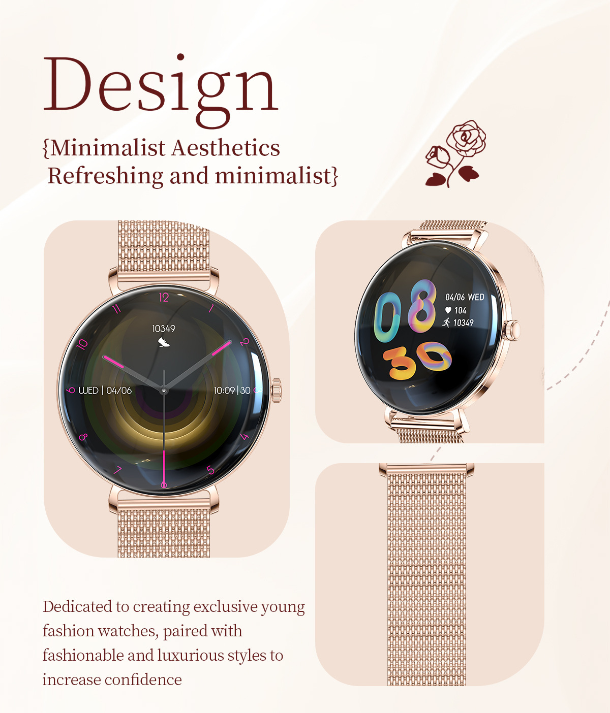 V85 2025 Trendige Ultra-Dünne  – Smartwatch Trending Watches For Women Bewertung und Preis