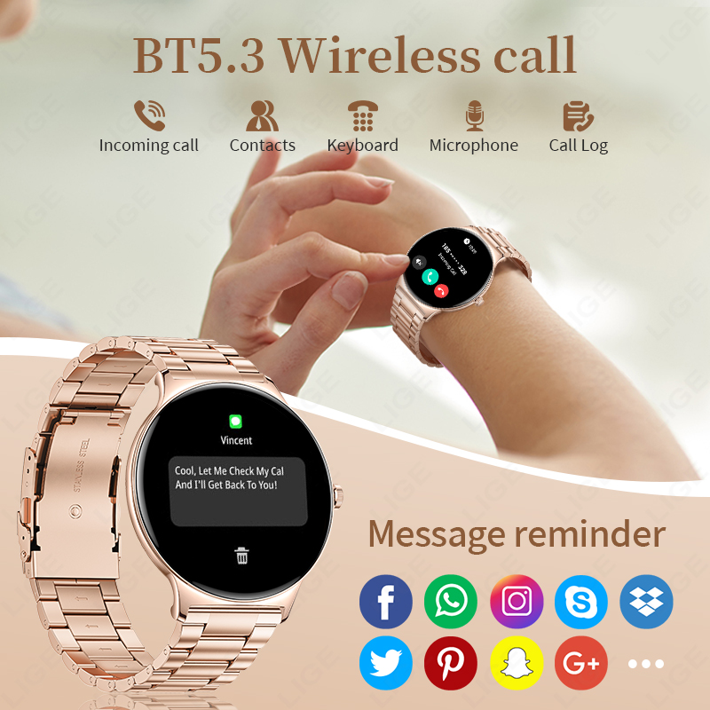 LIGE Neue 7,9mm Smartwatch für – Smartwatch Ladies Watches For Women Bewertung und Preis