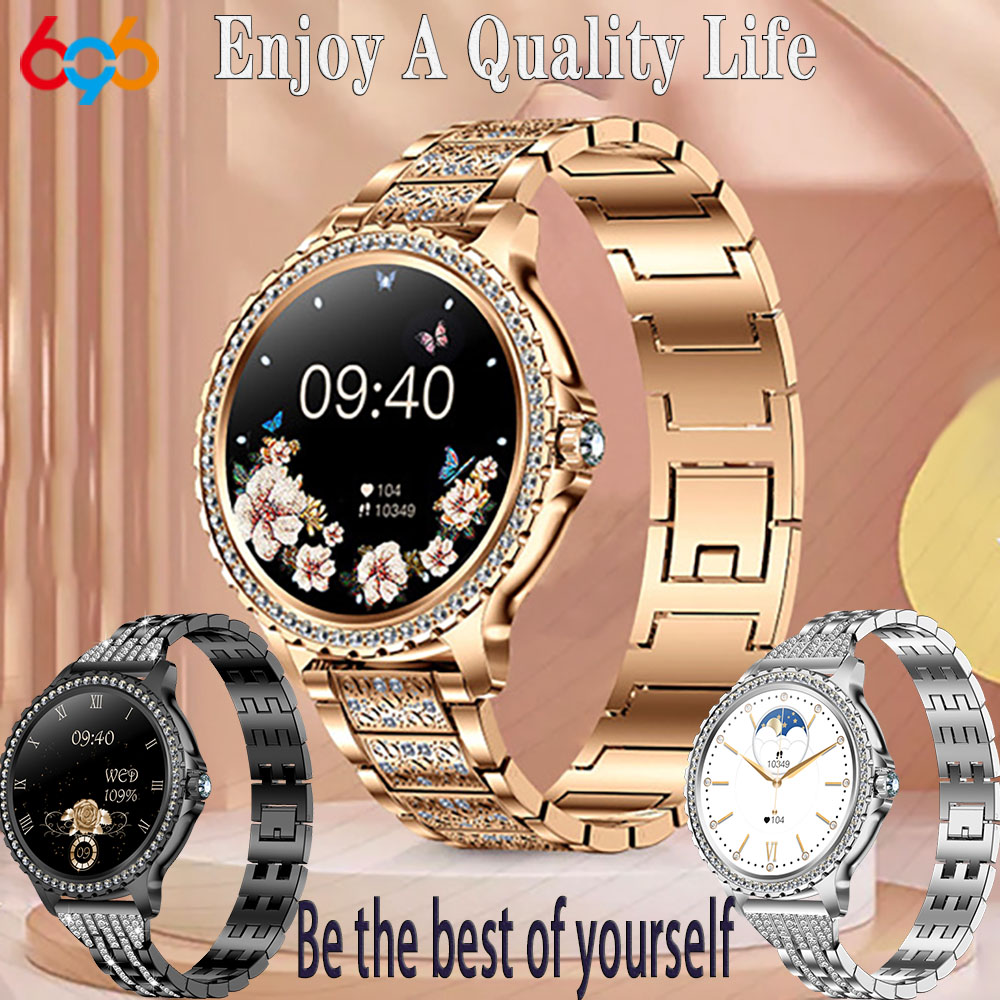 696 neue Blue Tooth Anruf Frau – Smartwatch Ladies Watches For Women Bewertung und Preis