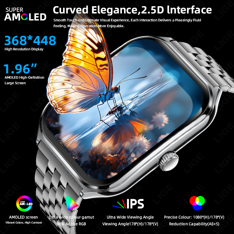 LIGE Fashion Ultra-Slim AMOLED – Smartwatch Slim Watches For Men Bewertung und Preis