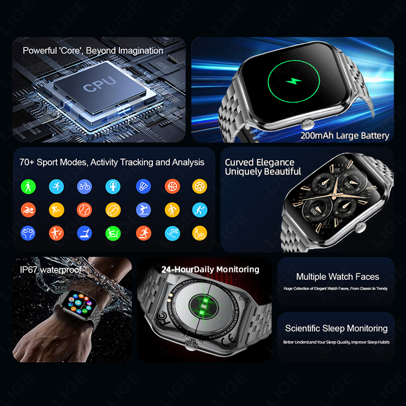 LIGE Fashion Ultra-Slim AMOLED – Smartwatch Slim Watches For Men Bewertung und Preis