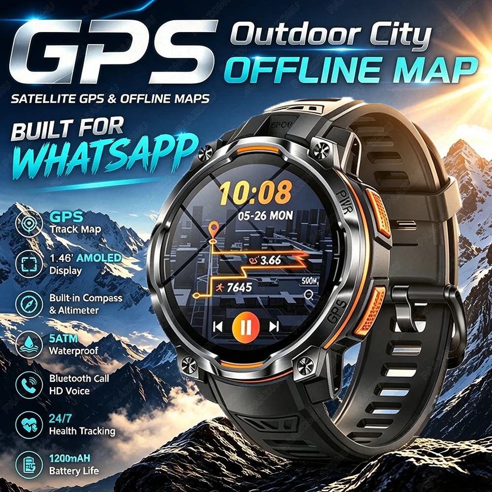 2026 Neue GPS Offline-Karten-S – Smartwatch Watch Whatsapp Bewertung und Preis