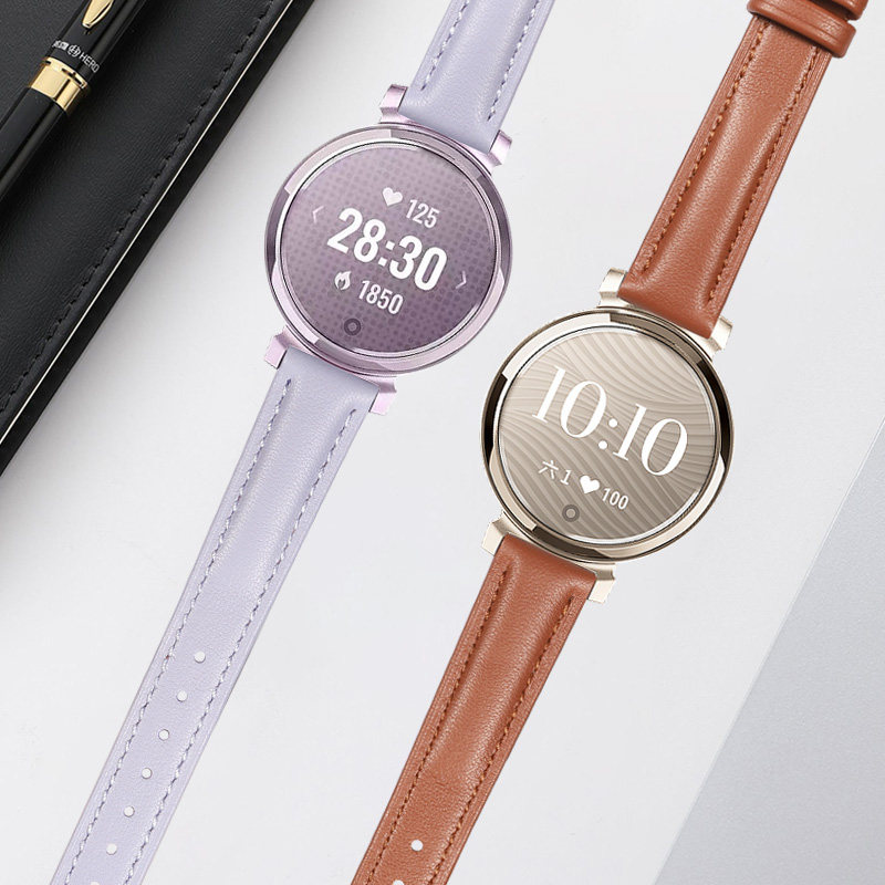 Für Garmin Lily2 Echtleder-Uhr – Smartwatch Purple Watches For Women Bewertung und Preis