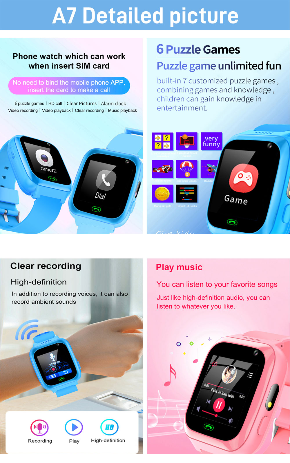 2G 4G Kinder Smart Watch Telef – Smartwatch Watches Gift For Boys On Birthday Bewertung und Preis