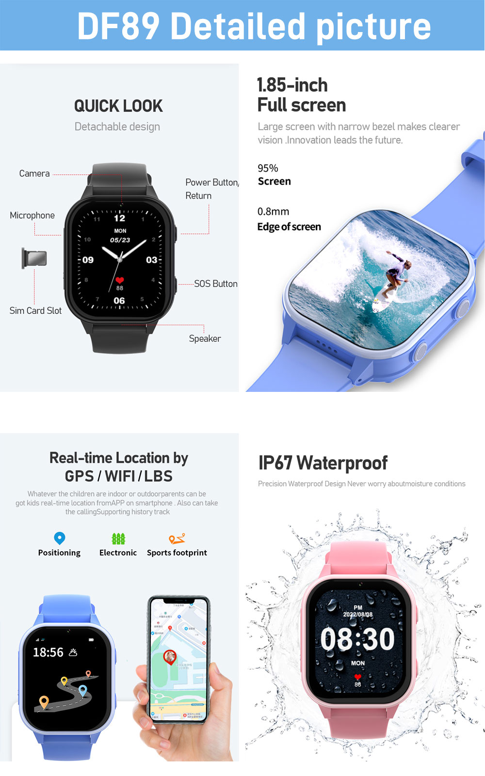 2G 4G Kinder Smart Watch Telef – Smartwatch Watches Gift For Boys On Birthday Bewertung und Preis