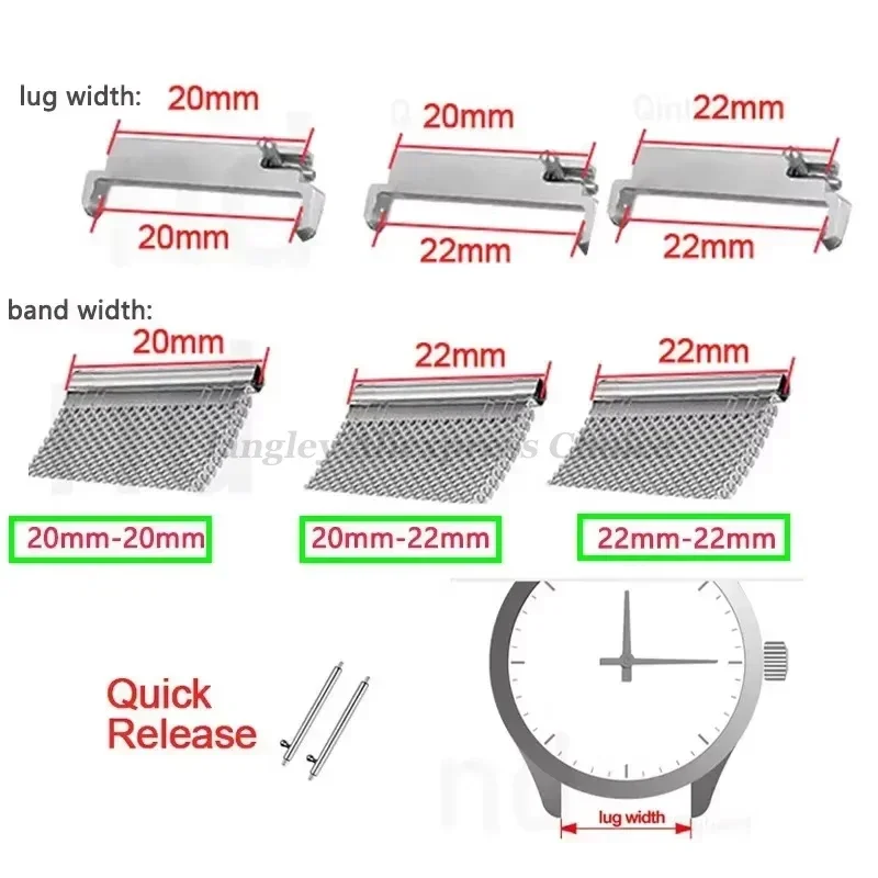 2 stücke Uhr Band Adapter 20mm – Replacement Watch Bracelet Bewertung und Preis